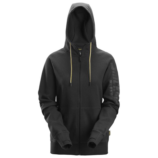 Naisten vetoketjuhuppari Snickers Workwear 2877 logolla