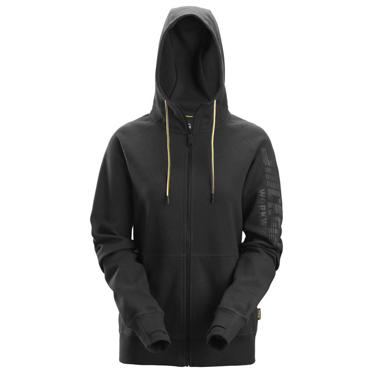 Naisten vetoketjuhuppari Snickers Workwear 2877 logolla