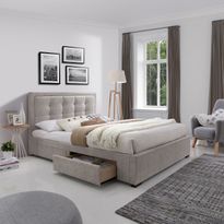 Sängynrunko Home4You Duke 160x200cm, beige