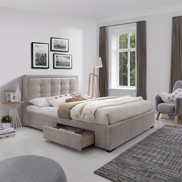 Parisänky Home4You Duke 160x200cm, ilman patjaa, beige 
