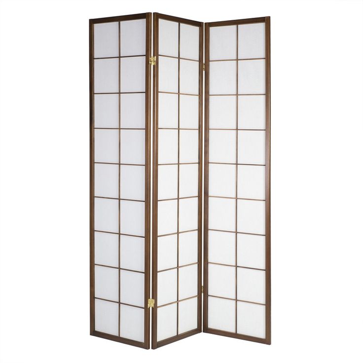 3-paneelinen tilanjakaja Home4You Oriental ruskea 