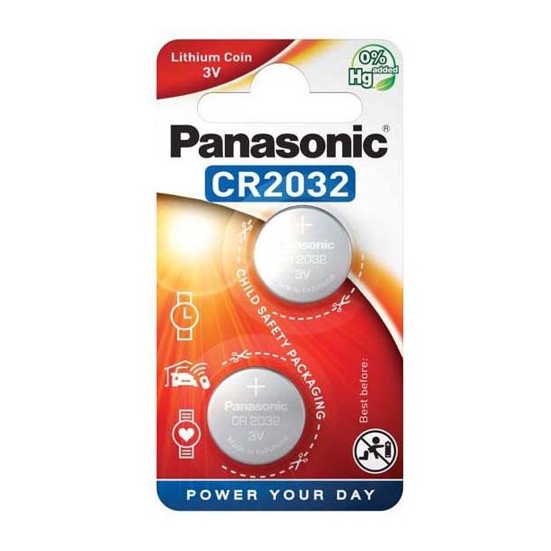 Paristo Panasonic Coin Lithium CR-2032EL, 2kpl/pkt