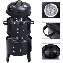 3-in-1 hiilisavustin bbq-grilli 40x80 cm