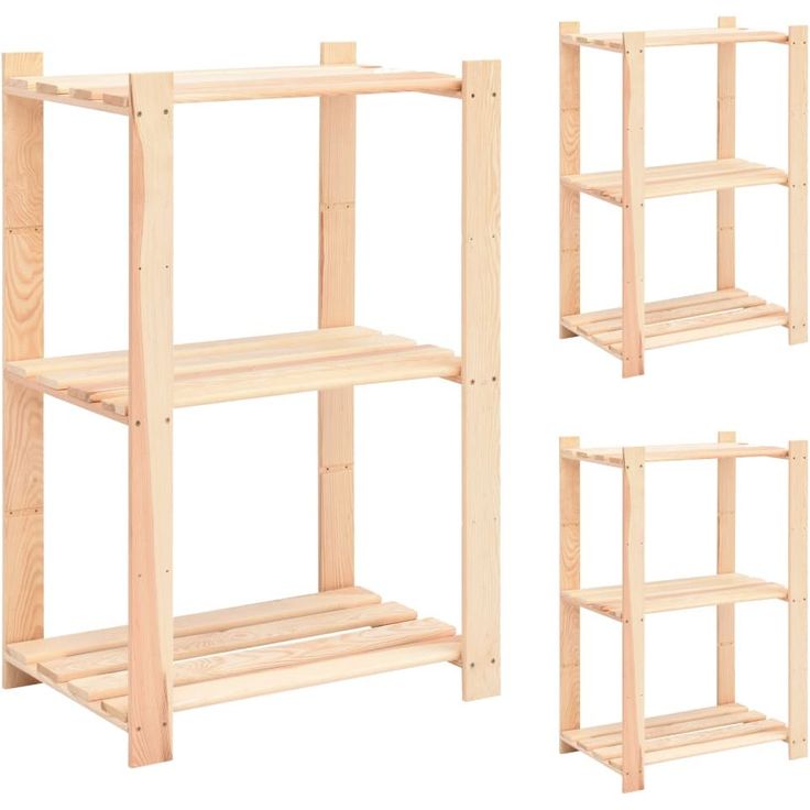 3 kerroksiset varastohyllyt 3 kpl 60x38x90 cm 150kg