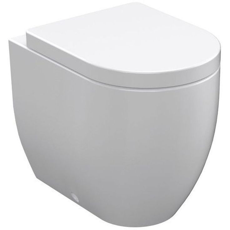 WC-istuin Kerasan Flo S/P-lukko lattiamalli valkoinen