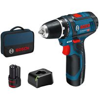 Akkuporakone Bosch Professional GSR 12V-15, 12V, 2x2.0Ah akuilla + Bag