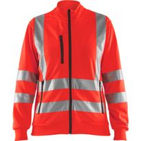 Naisten college Blåkläder 3308 Highvis vetoketjulla, huomiopunainen