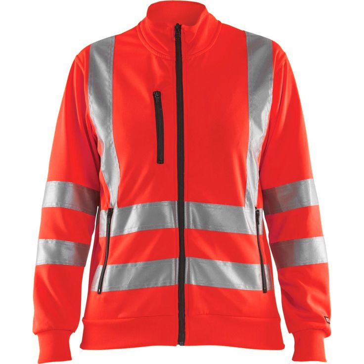 Naisten college Blåkläder 3308 Highvis vetoketjulla, huomiopunainen