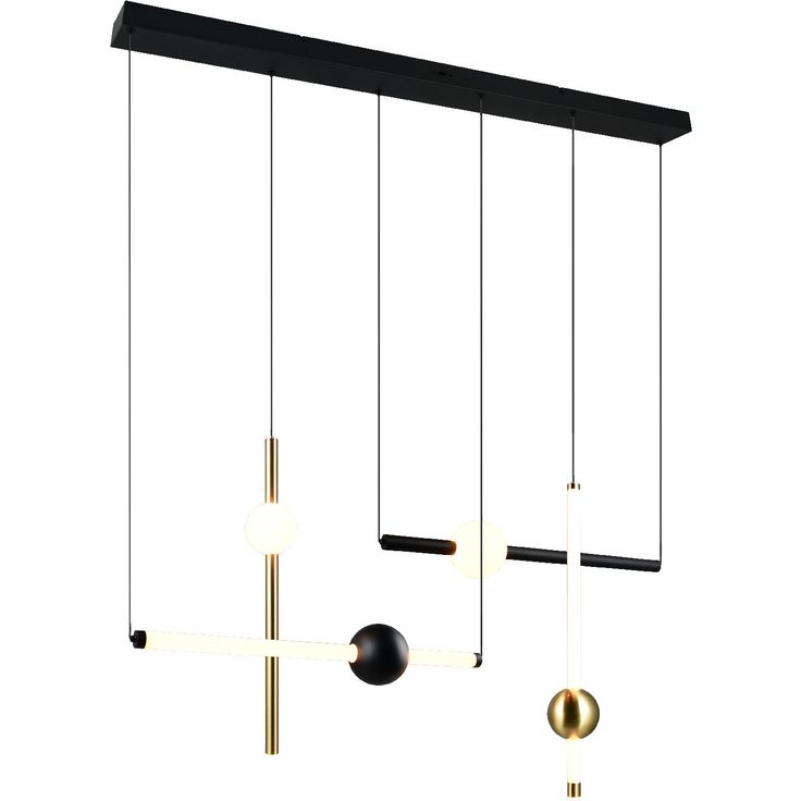Riippuvalaisin Trio Melita, LED, 110cm, mattamusta