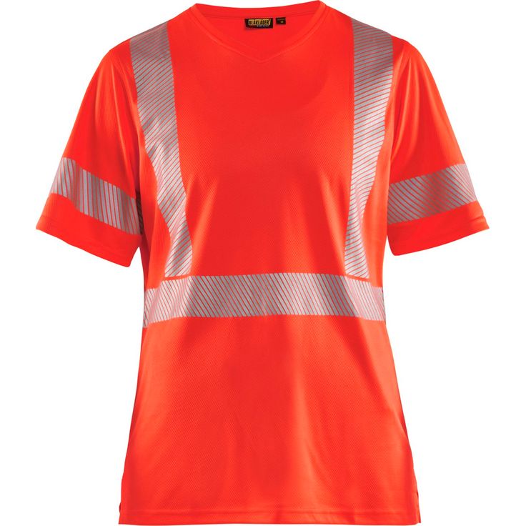 Naisten t-paita Blåkläder 3336 Highvis, UV-suoja, huomiopunainen