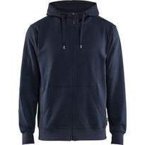 Huppari Blåkläder 3366-1158 vetoketjulla, 100% puuvillaa