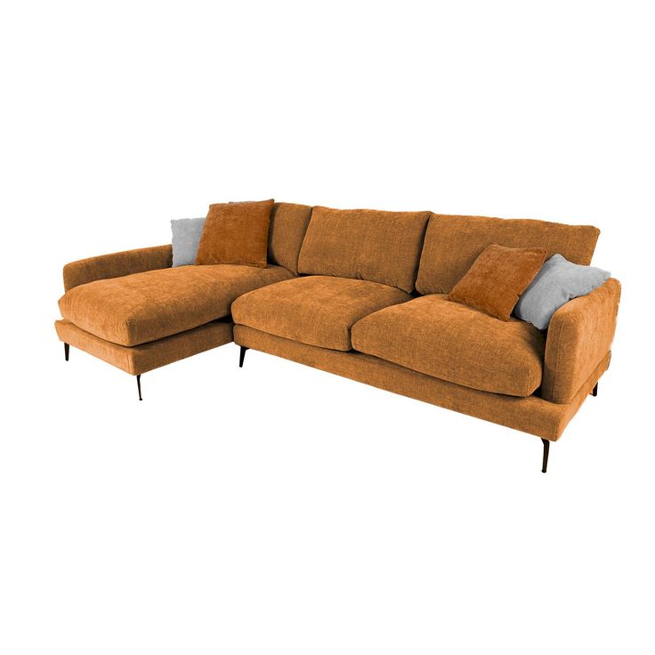 Kulmasohva Home4You Daisy 292x162cm, vasen, ruskea