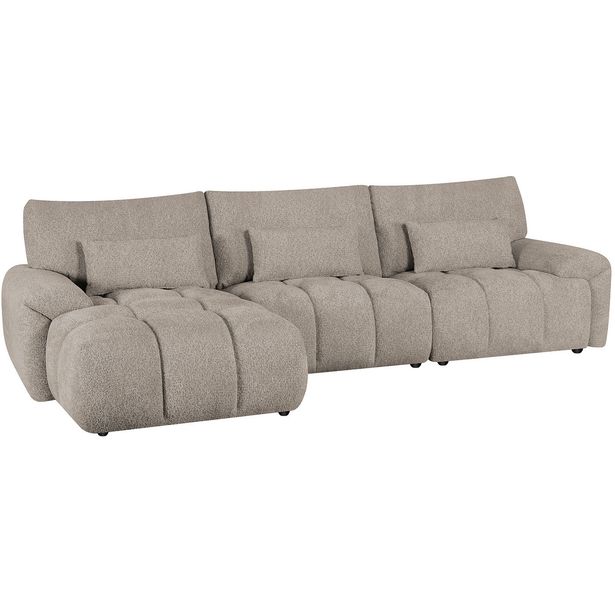 Corner sofa BARBARA LC, light brown