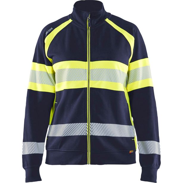 Naisten college Blåkläder 3505 Highvis vetoketjulla