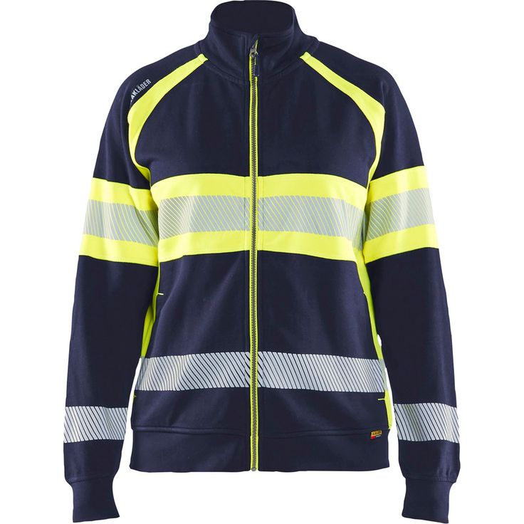 Naisten college Blåkläder 3505 Highvis vetoketjulla