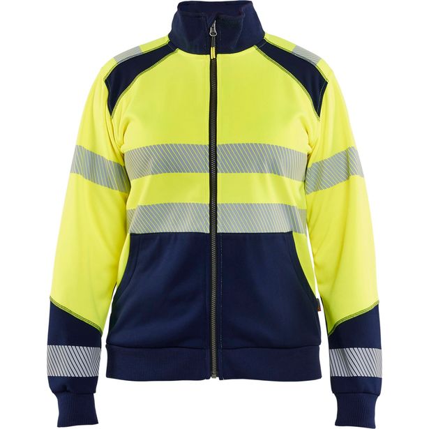 Naisten college Blåkläder 3508 Highvis vetoketjulla