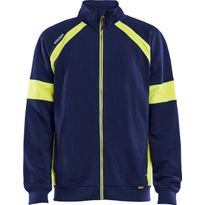 College Blåkläder 3567 pitkällä vetoketjulla, huomio-osioin