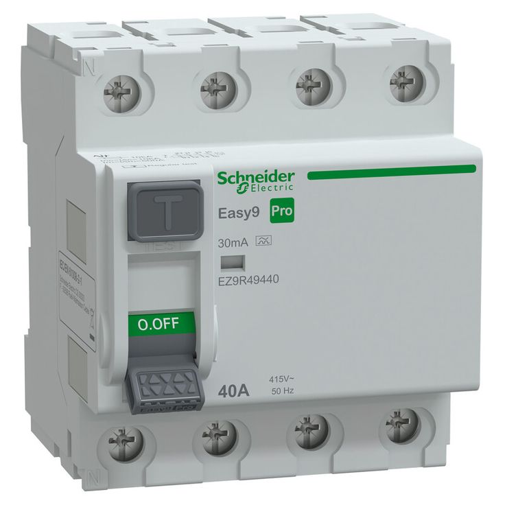 Vikavirtasuojakytkin Schneider Electric Easy9 RCCB 4P 40 A 30 mA A