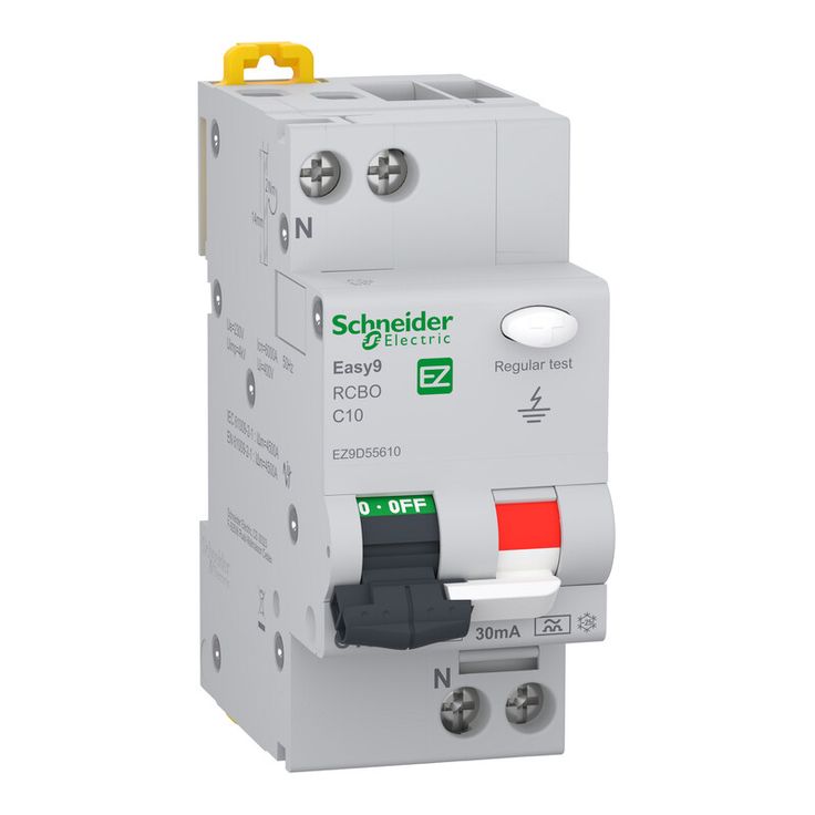 Vikavirtajohdonsuojakatkaisija Schneider Electric Easy9 RCBO 2C10 30 mA