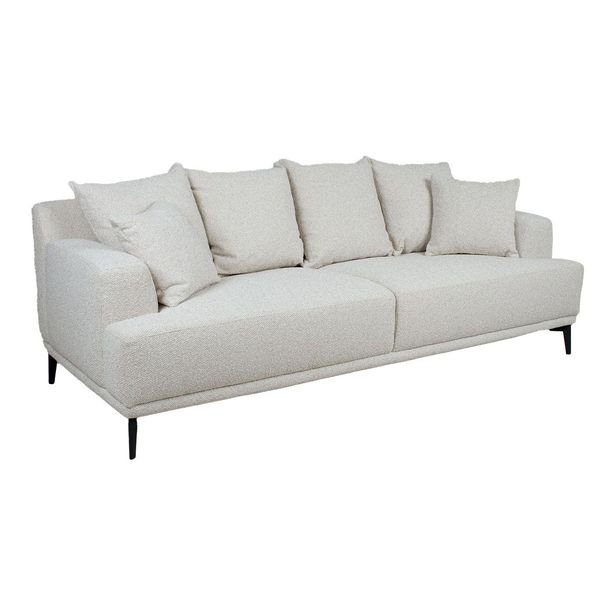 Sohva Home4You Magnolia 3-istuttava, vaaleanbeige