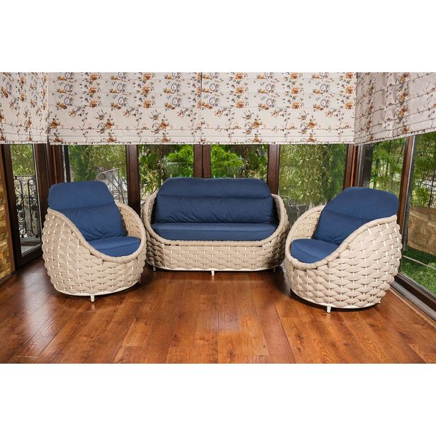 Oleskeluryhmä Linento Garden Dubai, 4-istuttava, beige