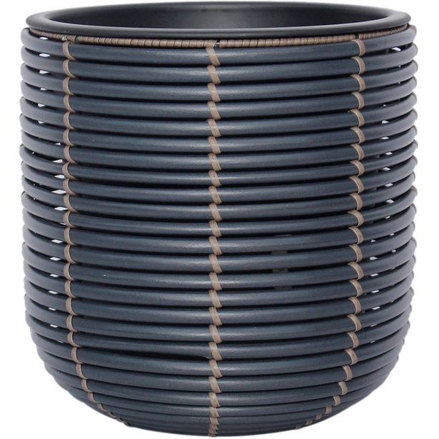 Kukkaruukku WICKER Ø27xK28 cm, eri värejä