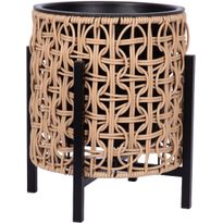 Istutuslaatikko Home4You WICKER jalustalla 28x28xK32 cm, vaaleanruskea