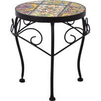 Kukkapöytä Home4You MOROCCO Ø25xK30 cm, monivärinen