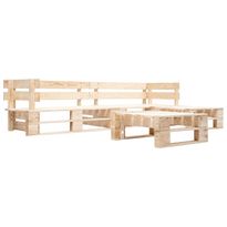 4-osainen puutarhan lavasohvasarja, kyllästetty mänty