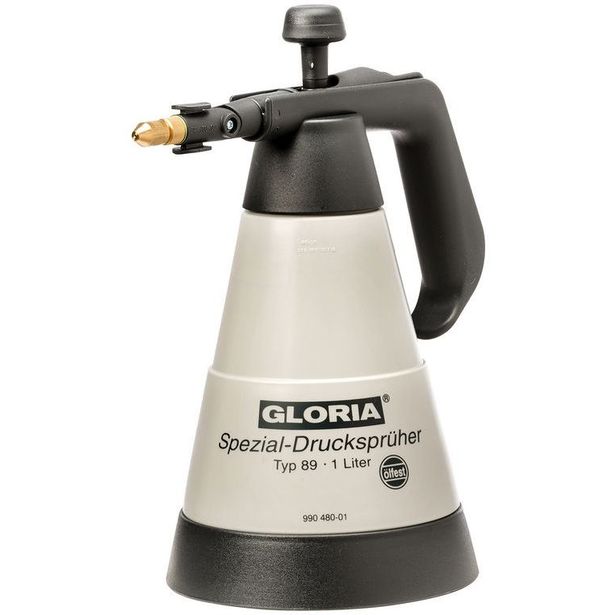 Painesumutin Gloria Pro 89, 1L, 3bar, öljynkestävä + kääntyvä suutin