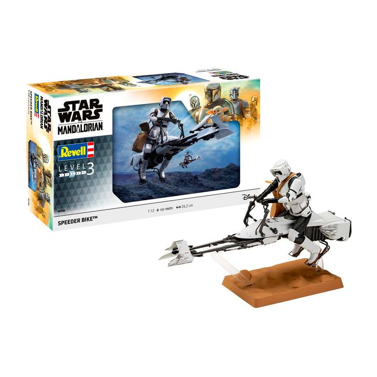 Pienoismalli Revell Star Wars The Mandalorian 74-Z-kiituri, 1:12