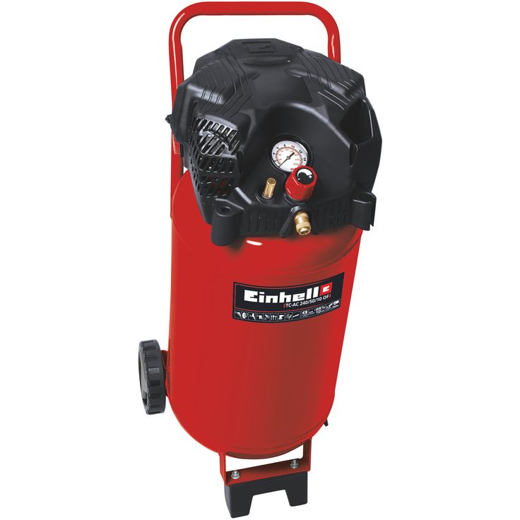 Kompressori Einhell TC-AC 240/50/10 OF, 10bar, 240l/min, 50L pystysäiliöllä