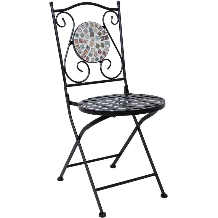 Chair CHECKER black metal