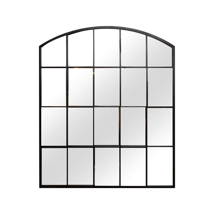 Seinäpeili Home4You Simone, 76x91cm, musta