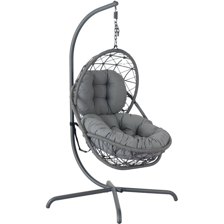 Hanging chair AMARA 134x134xH196cm, dark grey