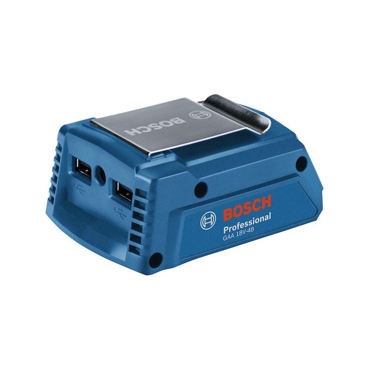 Akkuadapteri Bosch GAA 18V-48, USB-laitteille