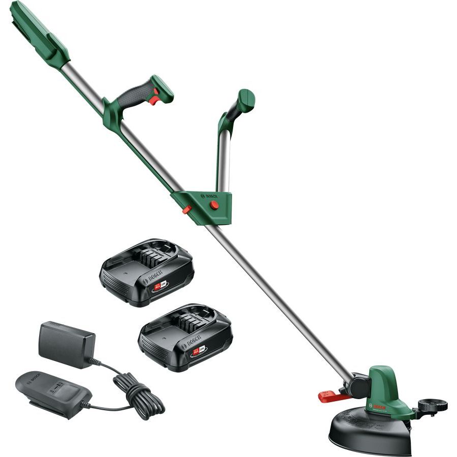 Akkutrimmeri Bosch UniversalGrassCut 18-260, 18V, 2x2.0Ah akuilla
