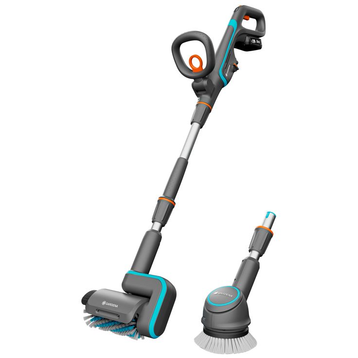 Terassipesuri Gardena AquaBrush Universal P4A, 18V, 2.5Ah akulla + yleisharja