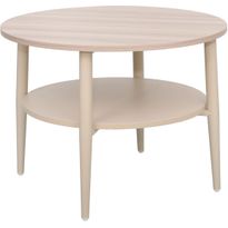 Sohvapöytä Home4You LESTER 60x60xK45 cm, vaalea puu/beige