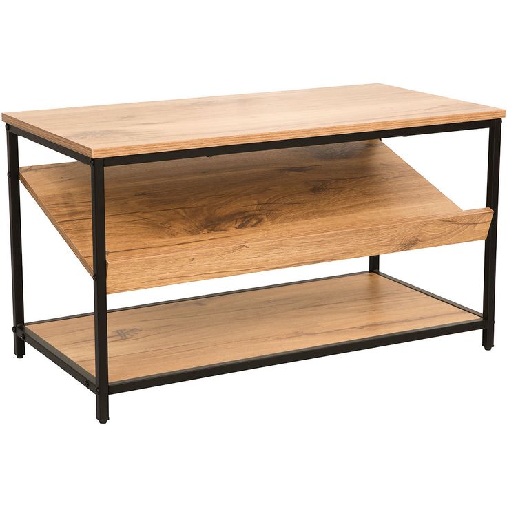 Shoe rack DIMITRA 80x40xH45cm, rustic/black