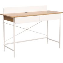 Työpöytä Home4You FERDIE 120x48xK88 cm, saarni/valkoinen