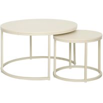 Sohvapöytä Home4You HEDVIG 2 kpl setti, beige
