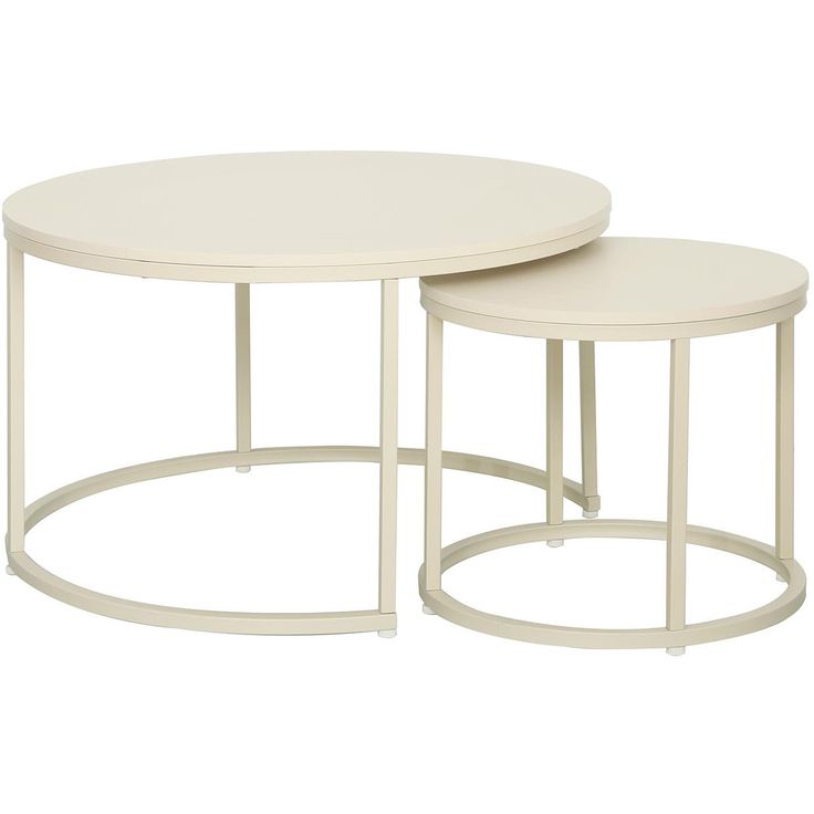 Coffee table HEDVIG 2pcs set, beige