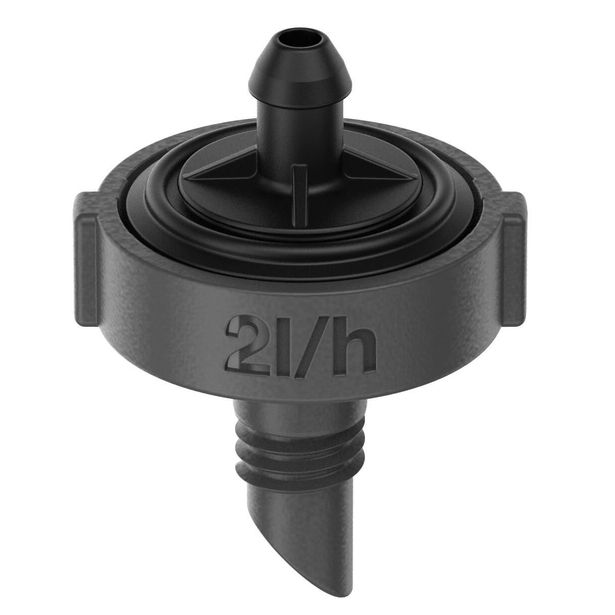 Päätytippusuutin Gardena Micro-Drip, 2l/h, paineentasaus, itsesulkeutuva