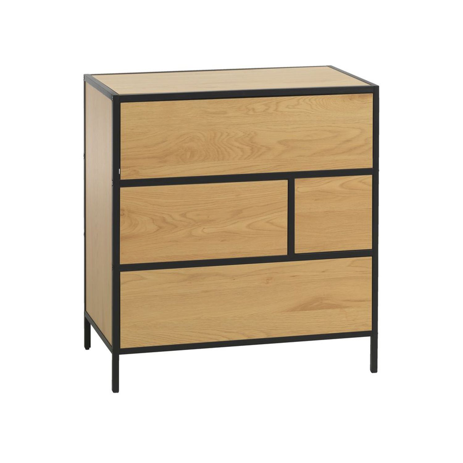 Senkki Home4You Hedvig 70x40x74,5cm, saarni/musta