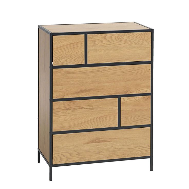Senkki Home4You Hedvig 70x40x95cm, saarni/musta 