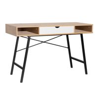 Työpöytä Home4You Study 120x48x76cm, tammi/ruskea