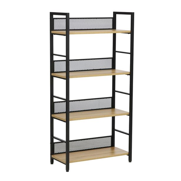 Hylly Home4You Hector 60x28x121cm, saarni/musta 