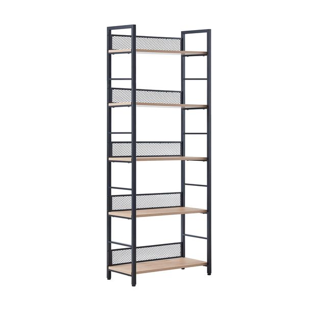 Hylly Home4You Hector 60x28x154cm, saarni/musta 