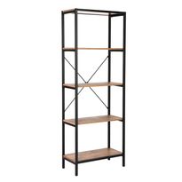 Hylly Home4You Lavina 60x30x165cm, saarni/musta